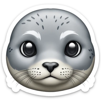 Harbor seal sticker