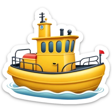 cute tugboat sticker