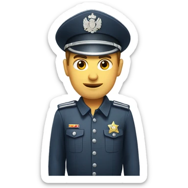 Russian policeman sticker