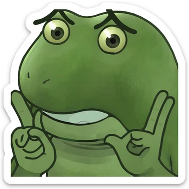 crying emoji (😭) with a hand implying to stop talking  sticker