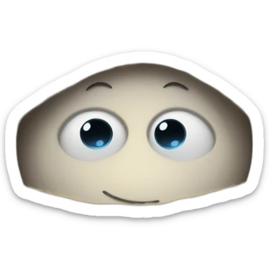 eyed watching from under a woolly blanket sticker