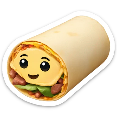 Burrito sticker