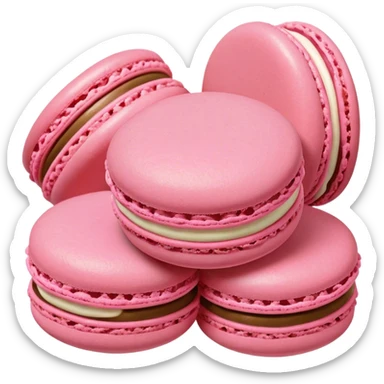 Pink macarons sticker