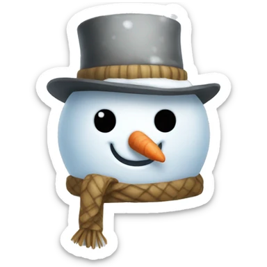 Snowman sticker