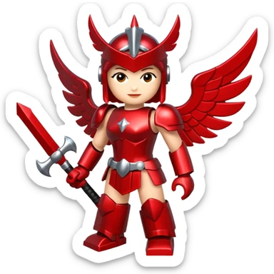a roblox red valkyrie without people sticker