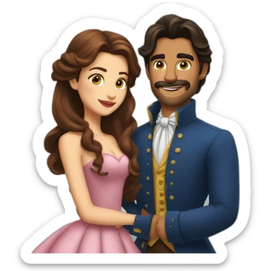 Bella y bestia sticker