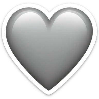 Heart grey sticker