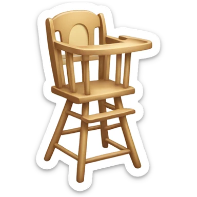 Baby high chair sticker