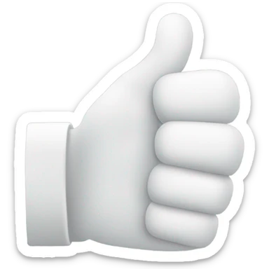 Thumbs up with a cast on sticker
