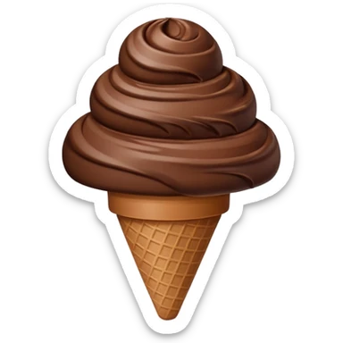 sorvete chocolate sticker
