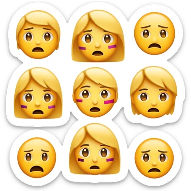 GlitchMoji Een emoji die glitcht tussen verschillende emoties, alsof hij niet kan kiezen hoe hij zich voelt. Perfect voor als je verward, sarcastisch of chaotisch bent!  sticker
