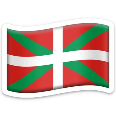 Create a emoji flag of basque county sticker