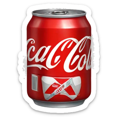 Coca Cola can sticker