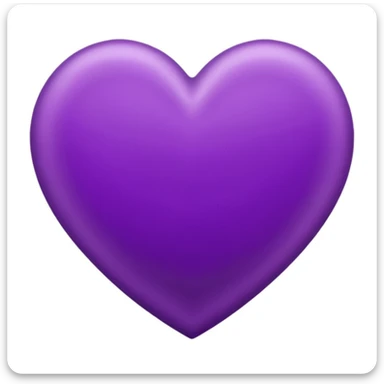 purple heart with a velvet texture sticker