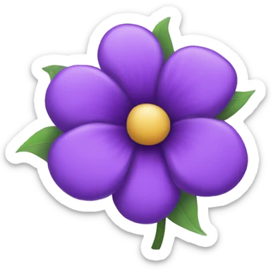 Purple flower  sticker