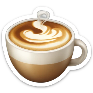 Coffee with cream  sticker