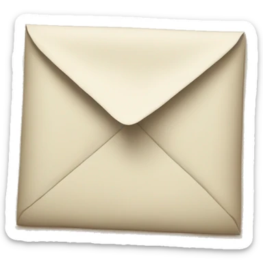 A paper letter  sticker