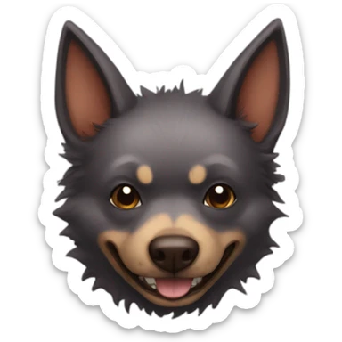 bat canine sticker