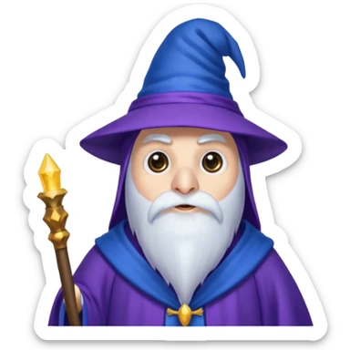 Penguin Wizard sticker