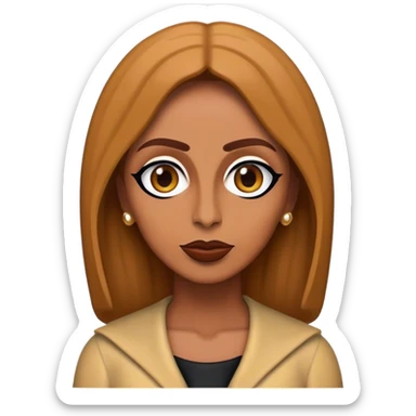 Cinematic Realistic Fairuz Pop Culture Emoji, featuring an iconic portrayal of the legendary singer rendered with vibrant textures and soulful, dynamic lighting. sticker