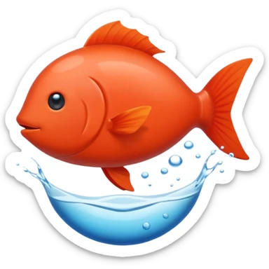 Un savon qui vole avec un poisson dans le bec sticker