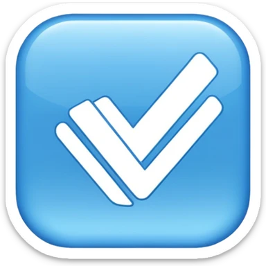 A blue tick used in instagram sticker