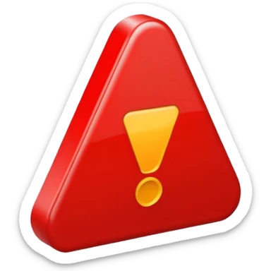 point d'exclamation dans un traingle rouge pour signaler un danger sticker
