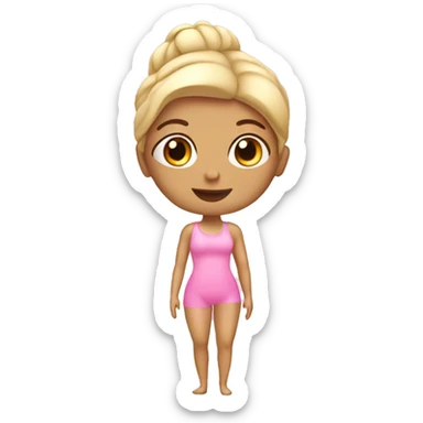 Pink Pilates Princess sticker