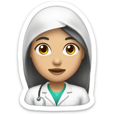 enfermera morena sticker