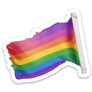 pride flag broken sticker