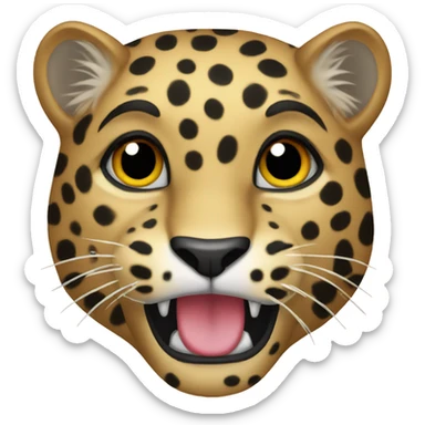 leopard  sticker