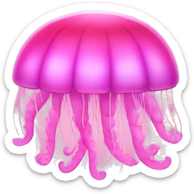 pink jellyfish sticker