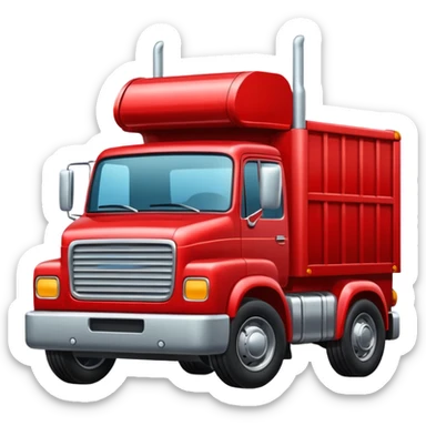 A truck going right direction sticker