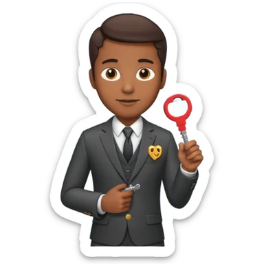 Law with a key brown sticker