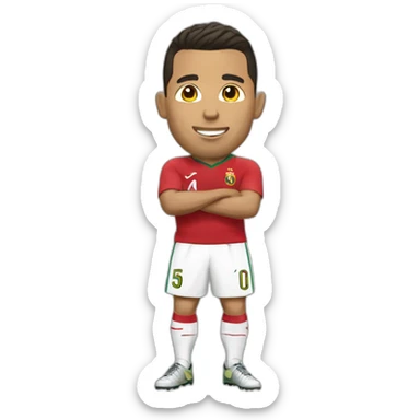 Ronaldo avec une jupe sticker