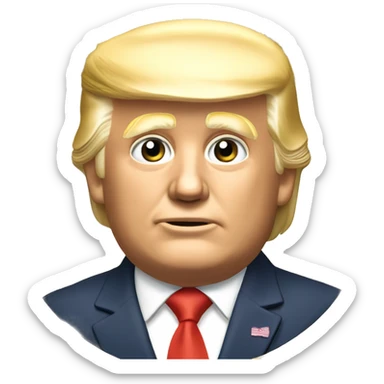 Donaltrump golden coin sticker