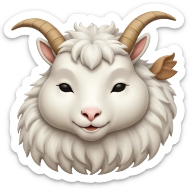 The sleeping goat sticker