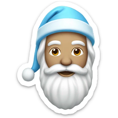 Light blue santa sticker