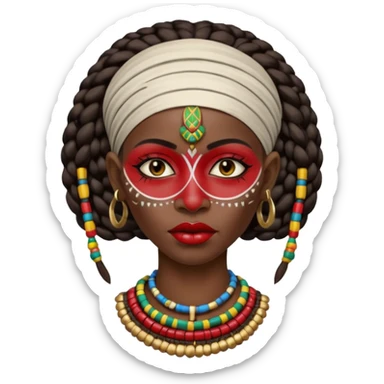 ethiopia mursi tribe sticker