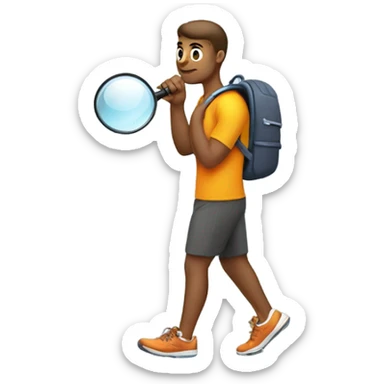 An emoji for a bio. It has to resemble “Be curious, not judgemental”. Im a male travel and fitness content creator. Dont be cringe or “gay” sticker