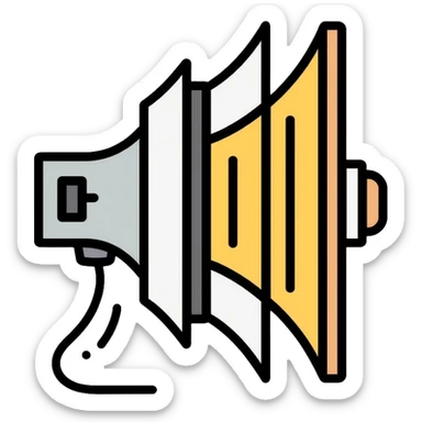 multicolored soundproofing sheets in yellow, white, black and gray with wavy pattern sticker