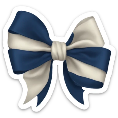 Navy blue bow  sticker