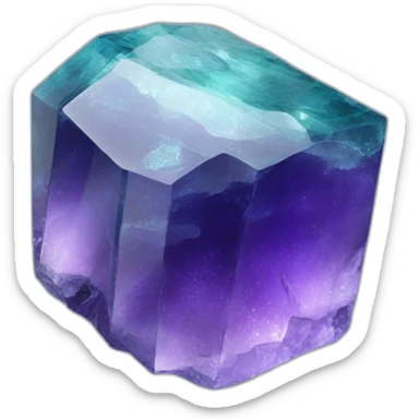 Fluorite crystal sticker