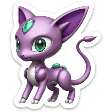 Meloetta-Mewtwo-Genesect-Pokémon-Fakémon-fusion-hybrid-creature sticker