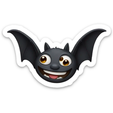 Bat smiling sticker