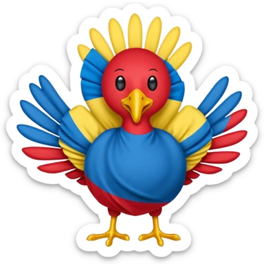 turkey ukraine flag sticker