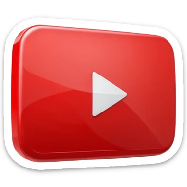 YouTube logo play button sticker