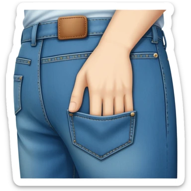 Put sth into your pocket sticker