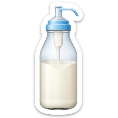 feeding bottle milk inside  sticker