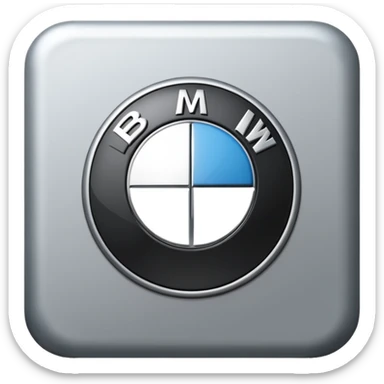 BMW emoji logo in grey color  sticker